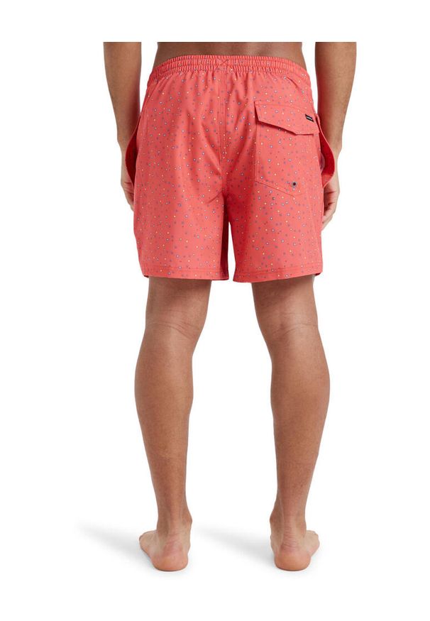 Quiksilver - Szorty kąpielowe dla Mężczyzn SURFSILK STRAIGHT 16" Różowy. Kolor: różowy. Materiał: elastan, poliester, materiał. Styl: sportowy