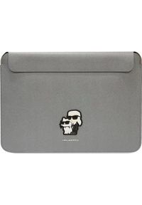 Karl Lagerfeld Karl Lagerfeld Sleeve KLCS14SAKCPMG 14" srebrny/silver Saffiano Karl&Choupette. Kolor: srebrny #1