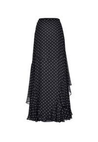 Pinko - PINKO - Spódnica maxi Polka Dot. Kolor: czarny. Długość: długie. Wzór: grochy. Styl: elegancki #5