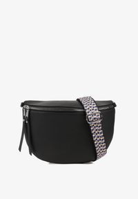 Renee - Czarna Nerka z Kieszonkami i Ozdobnymi Frędzlami Malloria. Kolor: czarny. Materiał: jeans