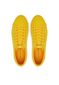 TOMMY HILFIGER - Tommy Hilfiger Tenisówki Th Hi Vulc Low Core Canvas FM0FM05396 Żółty. Kolor: żółty. Materiał: materiał #6