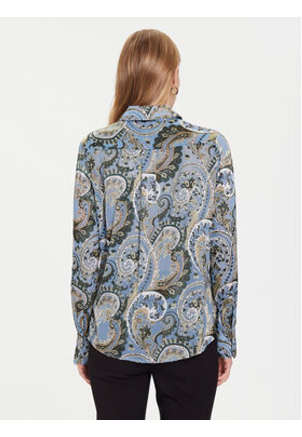 Guess Koszula W5BH78 W2770 Niebieski Regular Fit. Kolor: niebieski. Materiał: syntetyk