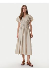 TOMMY HILFIGER - Tommy Hilfiger Bluza UW0UW06093 Beżowy Regular Fit. Kolor: beżowy. Materiał: bawełna #1