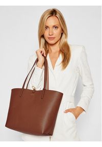 Lauren Ralph Lauren - LAUREN RALPH LAUREN Torebka Rvrsble Tote 431795329002 Brązowy. Kolor: brązowy. Materiał: skórzane #5