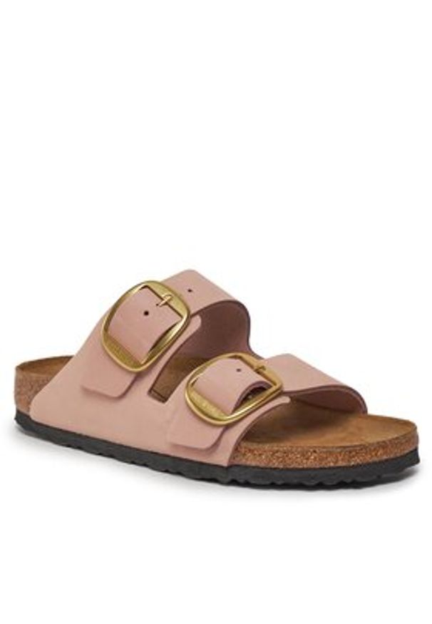 Birkenstock Klapki Arizona 1026583 Różowy. Kolor: różowy. Materiał: nubuk, skóra