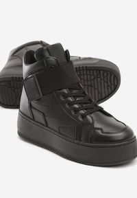 Born2be - Czarne Sneakersy Lubna. Kolor: czarny #4