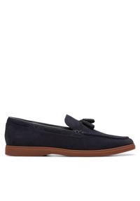 Clarks Mokasyny Torford Tassel 26180334 Granatowy. Kolor: niebieski. Materiał: zamsz, skóra