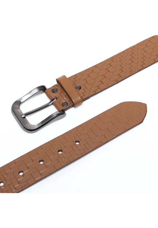 Mustang - MUSTANG PASEK SKÓRZANY SOPO-MUS098 661 40mm Ledergürtel (RK 2647A). Materiał: skóra. Wzór: paski. Styl: klasyczny, elegancki