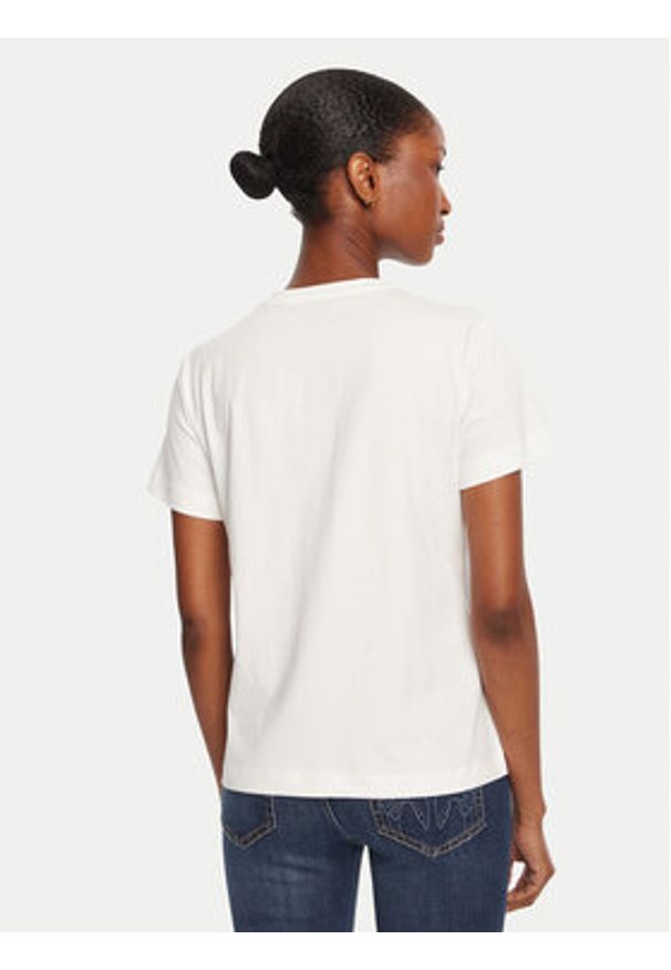 Pinko - PINKO T-Shirt Quentin 103320 A2RN Biały Regular Fit. Kolor: biały. Materiał: bawełna