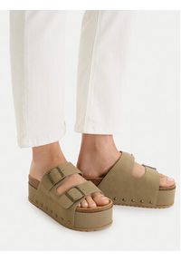 DeeZee Klapki CEO-WS069 Beżowy. Kolor: beżowy. Materiał: materiał #7