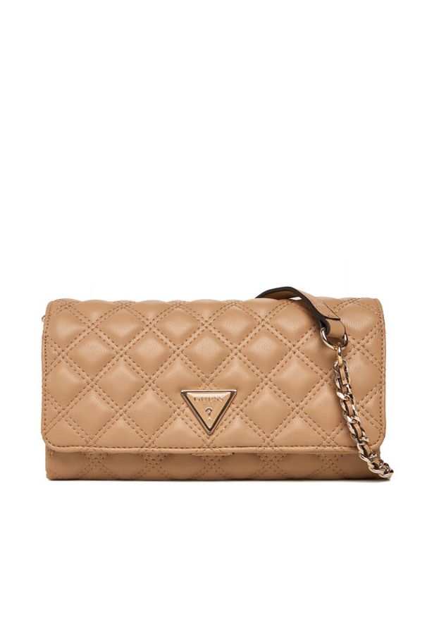 Guess Torebka Giully II Mini HWQG96 73750 Beżowy. Kolor: beżowy. Materiał: skórzane