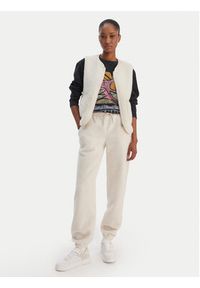 Roxy Spodnie dresowe Waves Of Warmths ERJNP03674 Écru Regular Fit. Materiał: syntetyk #3
