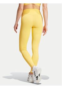 Adidas - adidas Legginsy Optime IT9111 Żółty Slim Fit. Kolor: żółty. Materiał: syntetyk #5