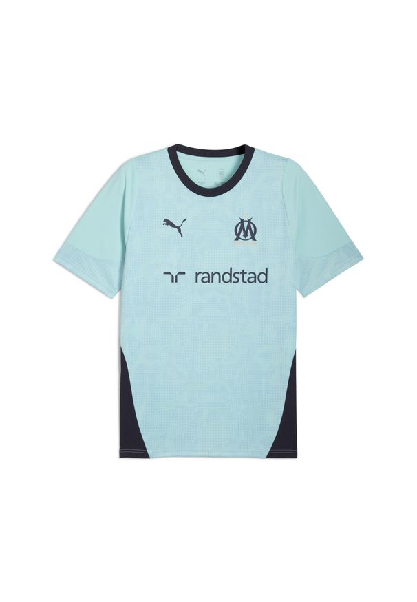 Puma - Męska koszulka treningowa Olympique Marsylia PUMA. Kolor: niebieski. Sport: bieganie