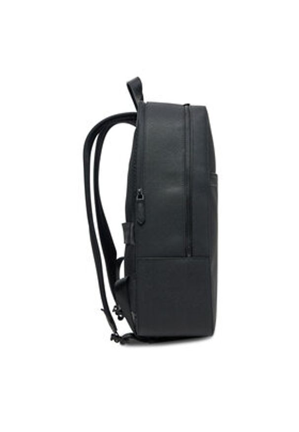 TOMMY HILFIGER - Tommy Hilfiger Plecak Th Business Leather Backpack AM0AM13213 Czarny. Kolor: czarny. Materiał: skóra