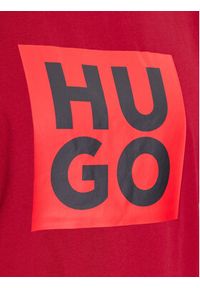 Hugo T-Shirt Daltor 50473891 Czerwony Regular Fit. Kolor: czerwony. Materiał: bawełna #4
