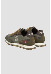 Aeronautica Militare - AERONAUTICA MILITARE Jasnozielone sneakersy męskie ze skórą zamszową, Rozmiar 45. Okazja: na co dzień. Kolor: zielony. Materiał: zamsz, skóra #4