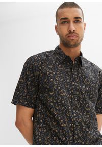 bonprix - Koszula z krótkim rękawem. Kolor: czarny. Długość rękawa: krótki rękaw. Długość: krótkie. Wzór: nadruk. Styl: elegancki #2