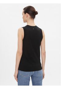 TOMMY HILFIGER - Tommy Hilfiger Top Md Lyocell Silk Blend Vest WW0WW40980 Czarny Regular Fit. Kolor: czarny. Materiał: wiskoza #4