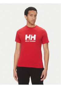 Helly Hansen T-Shirt Logo 54596 Czerwony Regular Fit. Kolor: czerwony. Materiał: bawełna