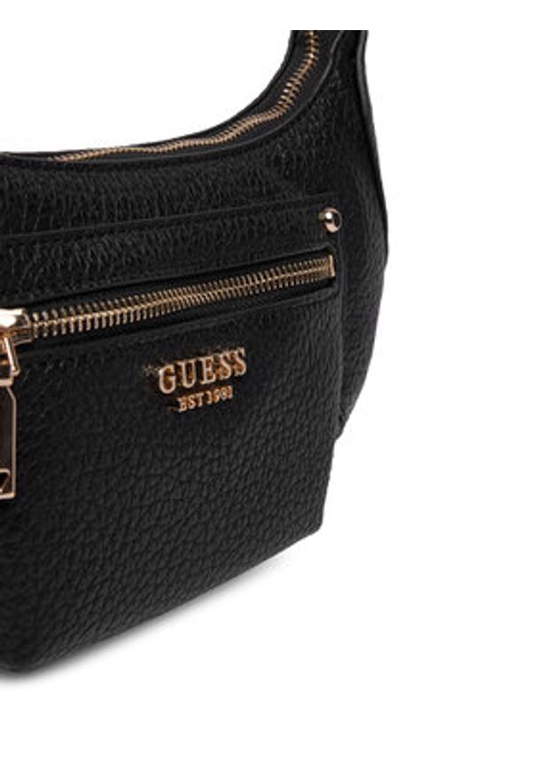 Guess Torebka Marsha Mini HWBG95 01720 Czarny. Kolor: czarny. Materiał: skórzane