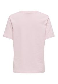 only - ONLY T-Shirt Monja 15320892 Różowy Regular Fit. Kolor: różowy. Materiał: bawełna #6