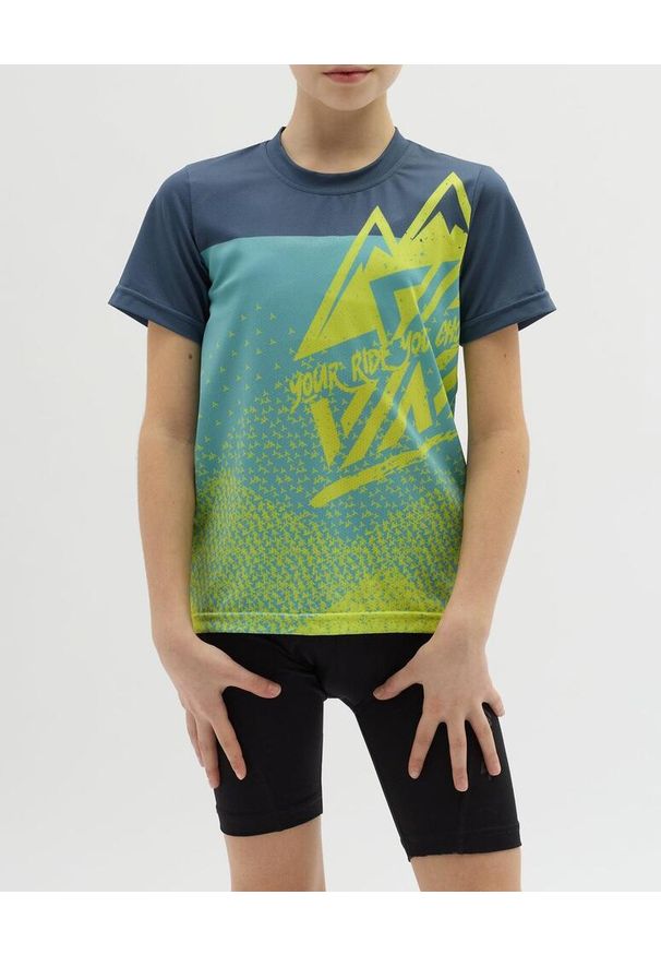 Silvini - Koszulka rowerowa (z krótkim rękawem) dziecięca SILVINI Junior Jersey DENNI. Kolor: zielony. Materiał: jersey. Długość rękawa: krótki rękaw. Długość: krótkie