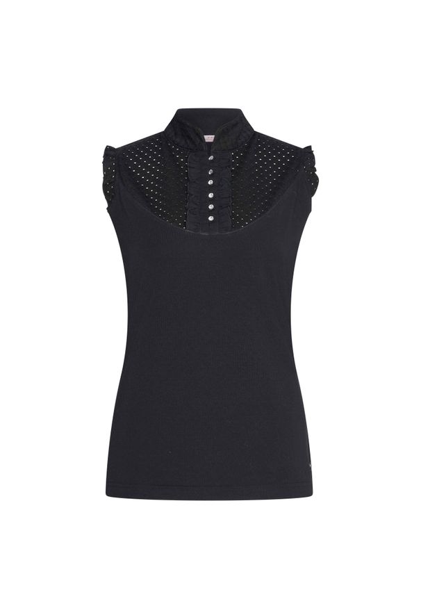 IMPERIAL RIDING - Damska sukienka t-shirtowa bez rękawów Imperial Riding Irhpippa. Kolor: czarny. Długość rękawa: bez rękawów. Typ sukienki: sportowe. Styl: sportowy