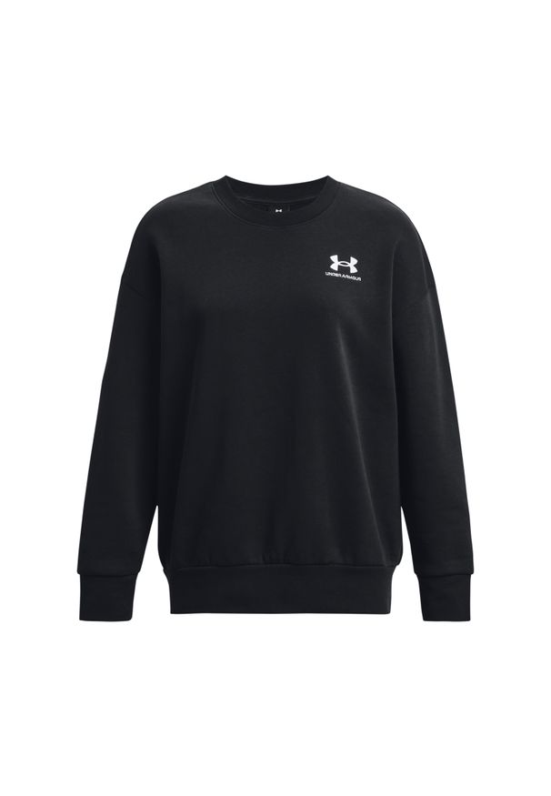 Bluza damska Under Armour Essential Flc OS Crew. Kolor: biały, wielokolorowy, czarny. Sport: bieganie