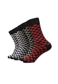 Urban Classics - Skarpetki Męskie W Kratkę 5pak. Kolor: szary, zielony, brązowy, wielokolorowy. Wzór: kratka. Sport: turystyka piesza #1