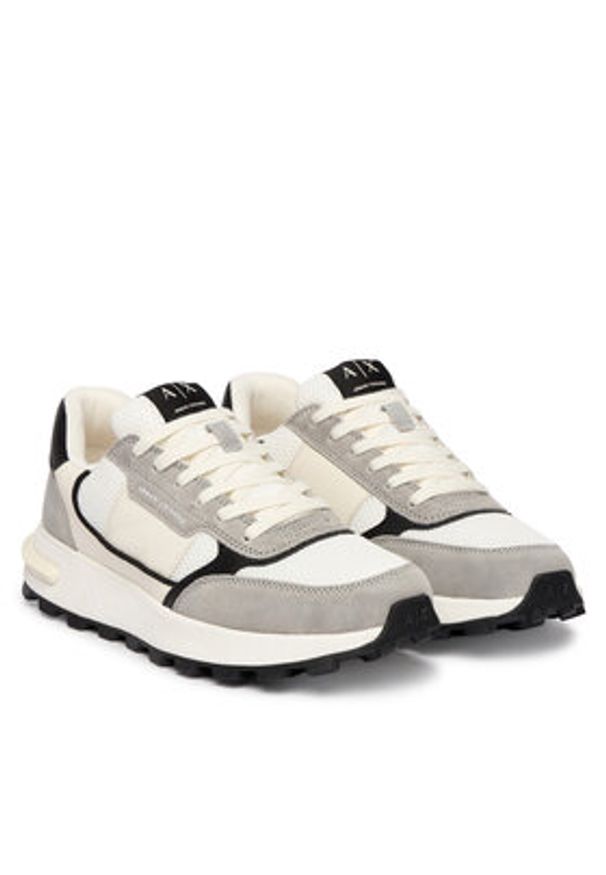 Armani Exchange Sneakersy XM002197 AF17447 MZ442 Biały. Kolor: biały. Materiał: zamsz, skóra