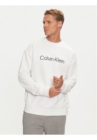 Calvin Klein Bluza Hero Logo K10K112956 Biały Comfort Fit. Kolor: biały. Materiał: bawełna