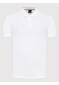 BOSS - Boss Polo Pallas 50468362 Biały Regular Fit. Typ kołnierza: polo. Kolor: biały. Materiał: bawełna #4