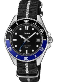 Zegarek Casio Zegarek męski Casio MDV-10C-1A2VEF czarny. Kolor: czarny #1