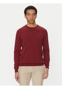Robe di Kappa Sweter Elisio 62131MW Bordowy Regular Fit. Kolor: czerwony. Materiał: bawełna