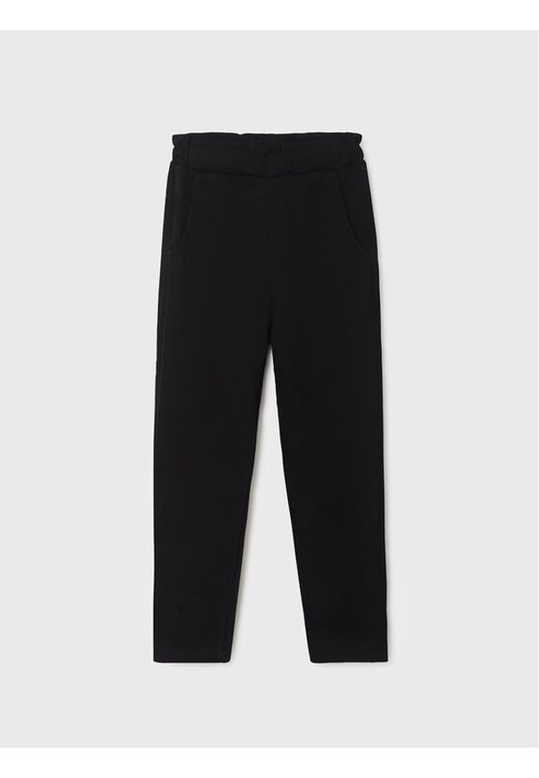 Mayoral Spodnie dresowe 7590 Czarny Regular Fit. Kolor: czarny. Materiał: syntetyk