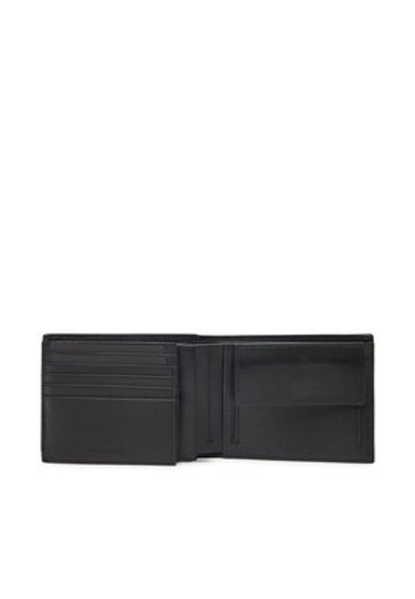 Calvin Klein Portfel męski Epi Ck Trifold 10Cc W/Coin K50K512863 Czarny. Kolor: czarny. Materiał: skóra