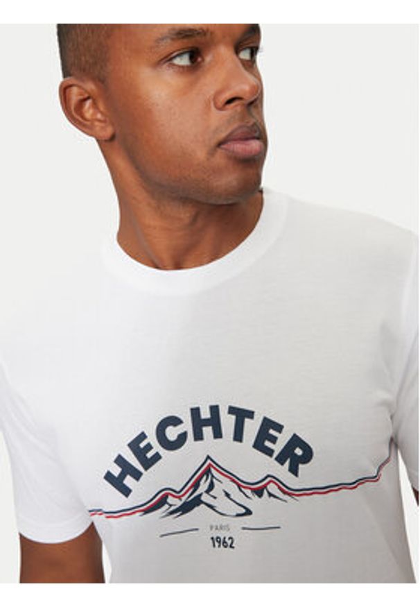 Hechter Paris T-Shirt 75014 142919 Biały Regular Fit. Kolor: biały. Materiał: bawełna
