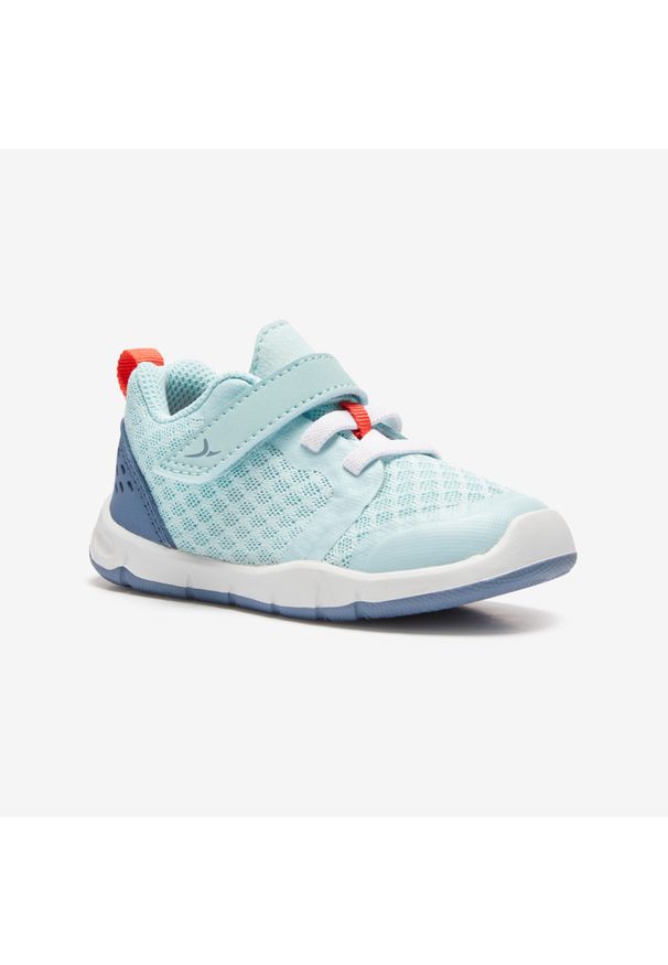 DOMYOS - Buty dla dzieci Domyos 520 I Learn Breath+++. Zapięcie: rzepy. Kolor: turkusowy, szary, wielokolorowy, czerwony, niebieski. Materiał: materiał
