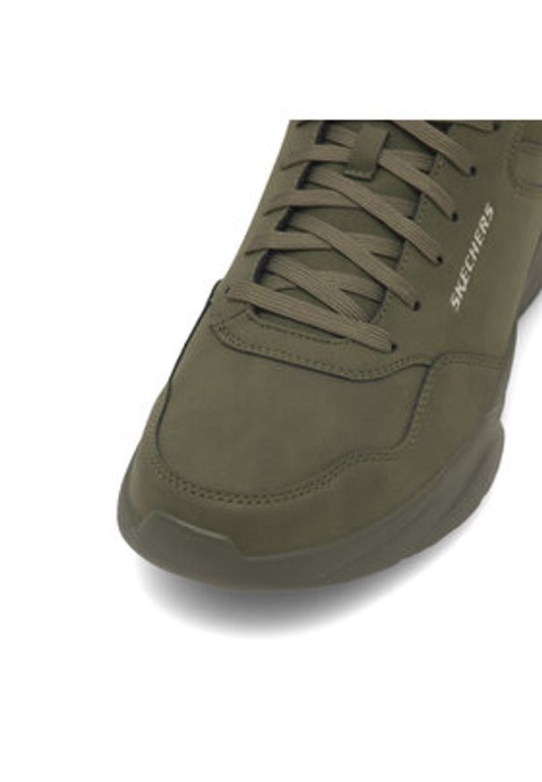 skechers - Skechers Sneakersy Libration 8790157 OLV Zielony. Kolor: zielony. Materiał: skóra