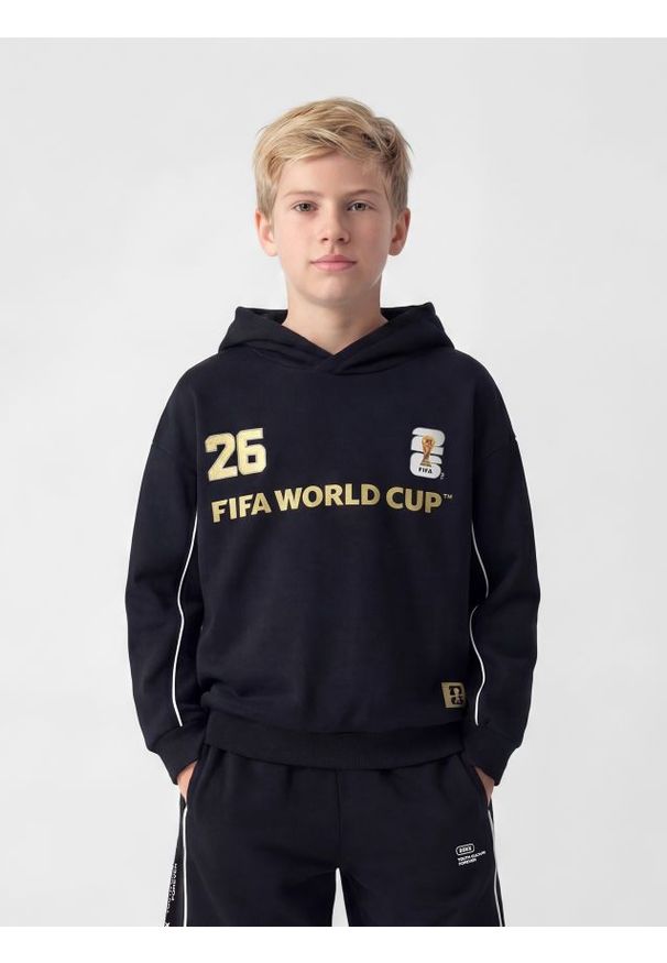 Reserved - Bluza z kapturem FIFA World Cup - czarny. Typ kołnierza: kaptur. Kolor: czarny. Materiał: bawełna, dzianina