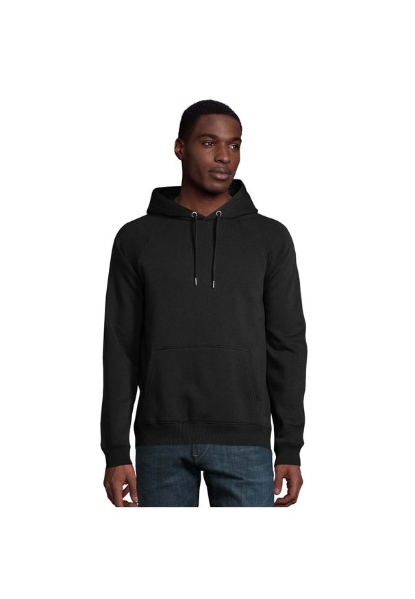 SOL'S - Bluza Z Kapturem Dla Dorosłych Unisex Stellar. Typ kołnierza: kaptur. Kolor: czarny. Materiał: polar. Sport: turystyka piesza