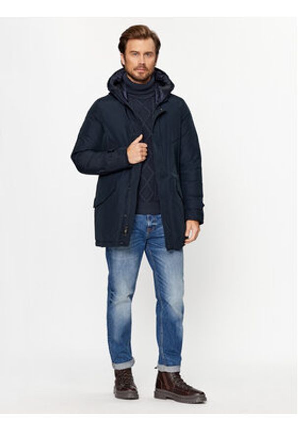 Woolrich Kurtka puchowa Polar CFWOOU0487MRUT0001 Granatowy Regular Fit. Kolor: niebieski. Materiał: syntetyk