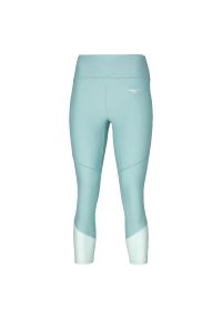 Damskie legginsy 3/4 Mizuno Impulse Core. Kolor: niebieski. Sport: bieganie #1
