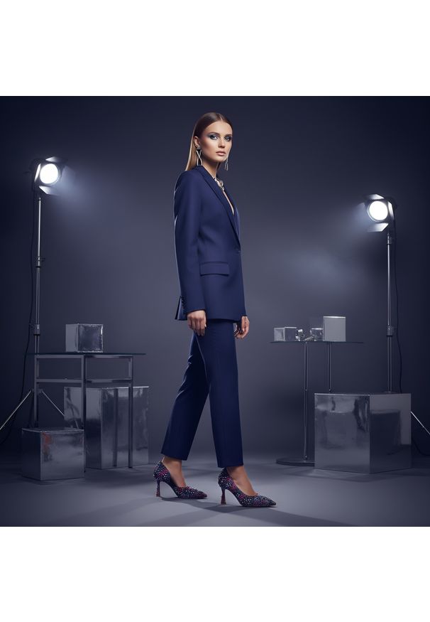 Kolorowe Czółenka Alma En Pena Eleganckie Buty Damskie Na Szpilce. Okazja: na imprezę. Nosek buta: szpiczasty. Wzór: kolorowy. Obcas: na szpilce. Styl: elegancki. Wysokość obcasa: średni