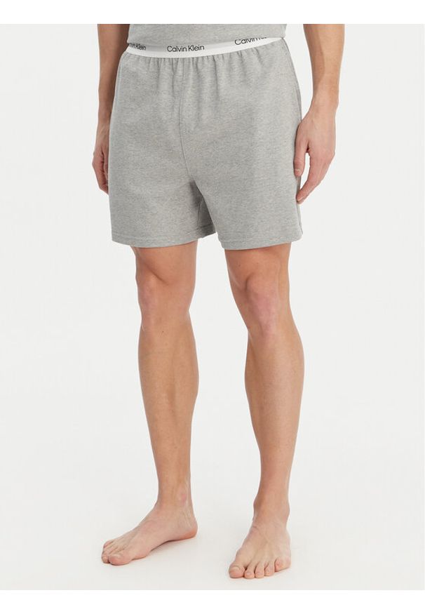 Calvin Klein Underwear Szorty piżamowe LV00NM2927 Szary Relaxed Fit. Kolor: szary. Materiał: bawełna