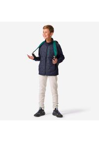Decathlon - Bluza dziecięca Domyos hybrydowa. Kolor: zielony, niebieski, wielokolorowy. Materiał: materiał