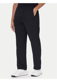 BOSS Spodnie dresowe Mirror Long 50549713 Czarny Regular Fit. Kolor: czarny. Materiał: syntetyk