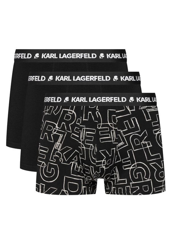 Karl Lagerfeld - KARL LAGERFELD Komplet bokserek A3M47014 Czarny. Kolor: czarny. Materiał: bawełna