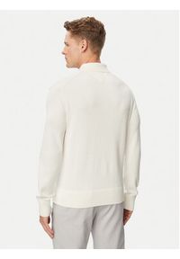 Tommy Jeans Sweter Essential DM0DM20304 Biały Slim Fit. Kolor: biały. Materiał: bawełna #5